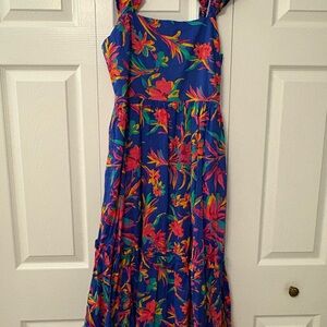 J. Crew Blue Midi Dress